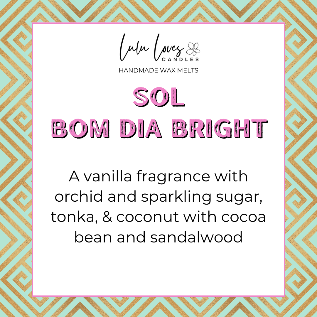 Sol Bom Dia Bright Cream Scented Wax Melt