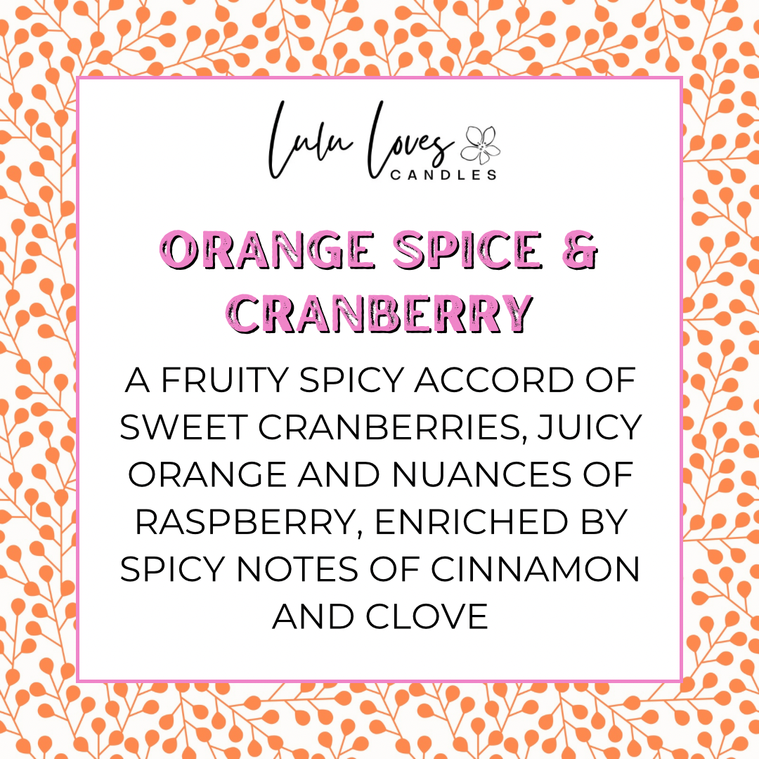Orange Spice & Cranberry Scented Wax Melt