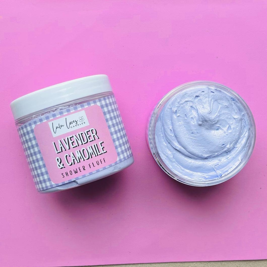 Lavender & Camomile Scented Shower Fluff