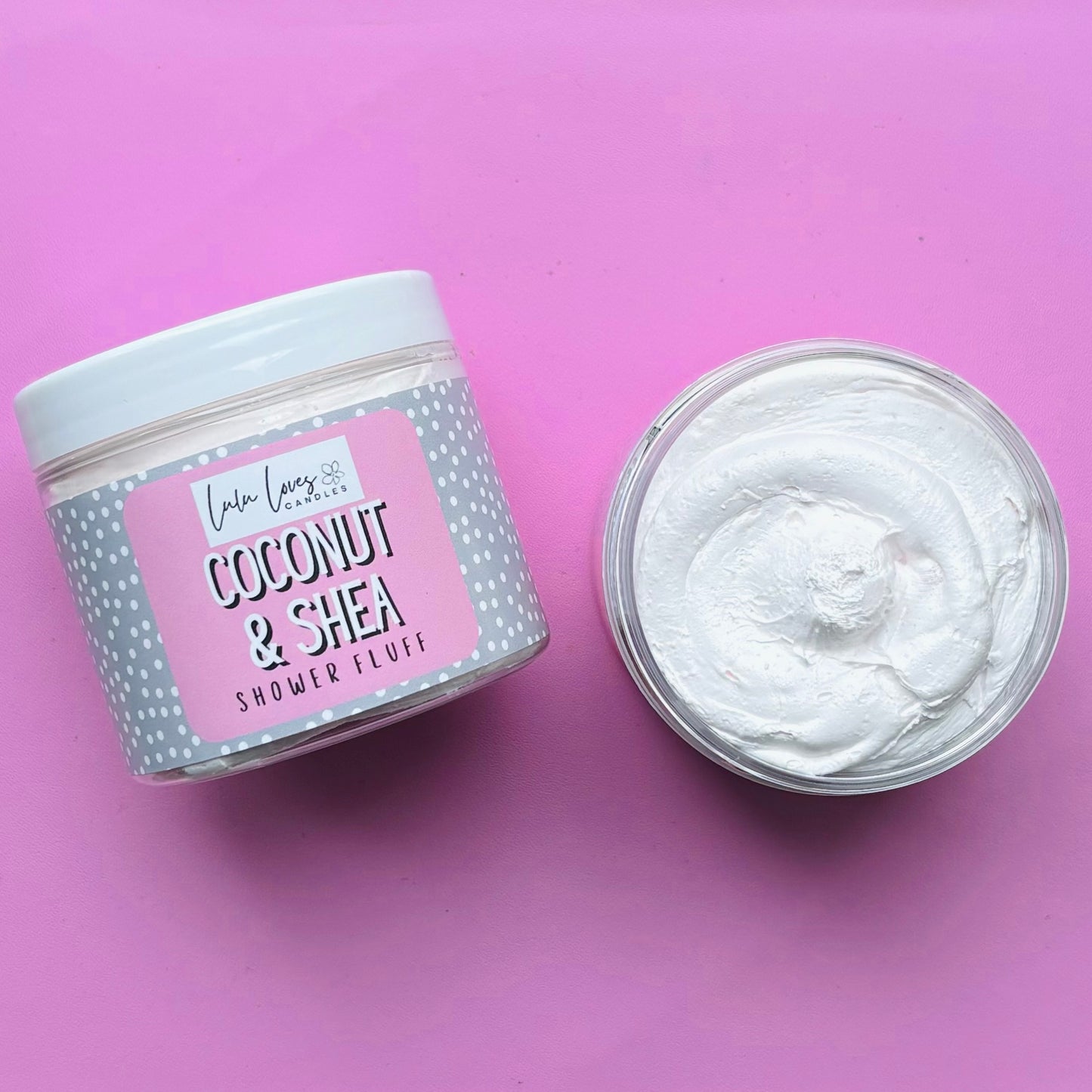 Coconut & Shea Scented Shower Fluff